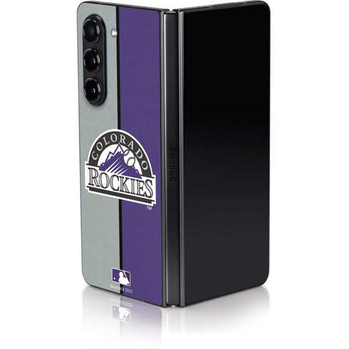 MLB Colorado Rockies Split Galaxy Z Fold5 5G Skin